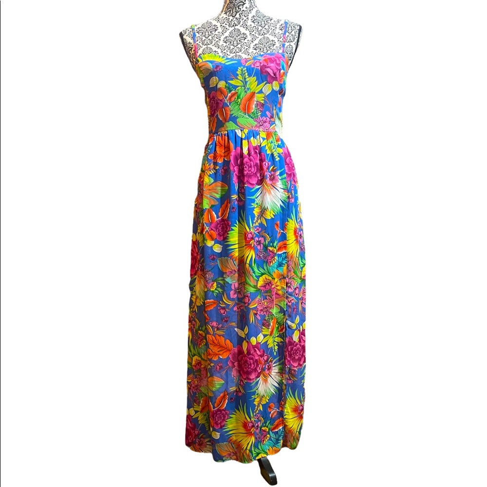 Floral Chiffon Maxi Dress